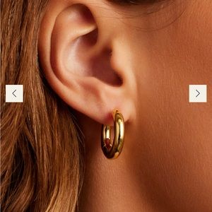 Gorjana Lou Gold-Plated Hoops Earrings